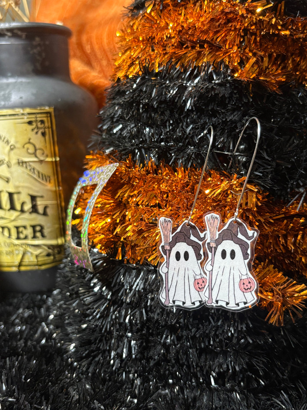 Ghosts earrings 2